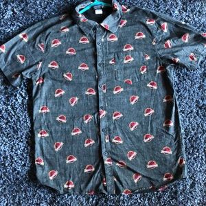 Jurassic Park Short Sleeve Button Down